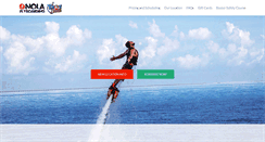Desktop Screenshot of nolaflyboarding.com